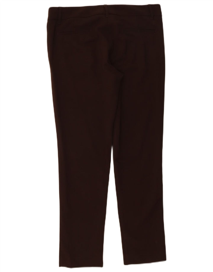 Moschino Womens Slim Chino Trousers UK 12 Medium W32 L29 Brown Polyester