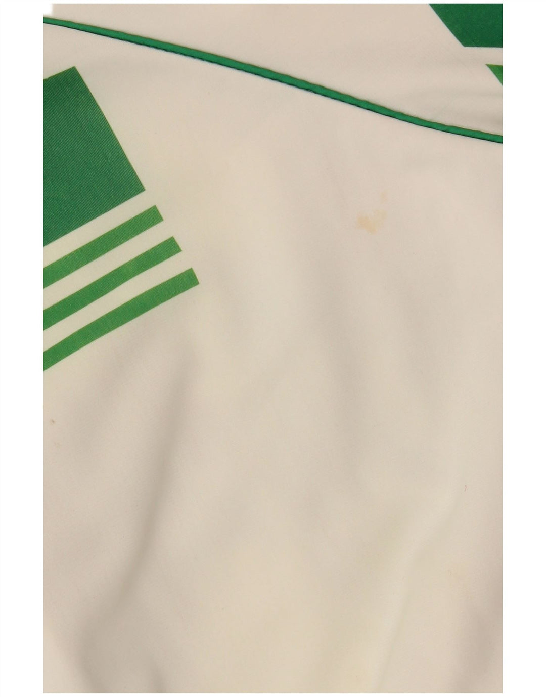 Vintage Mens Tracksuit Top Jacket 2XL White Colourblock Nylon