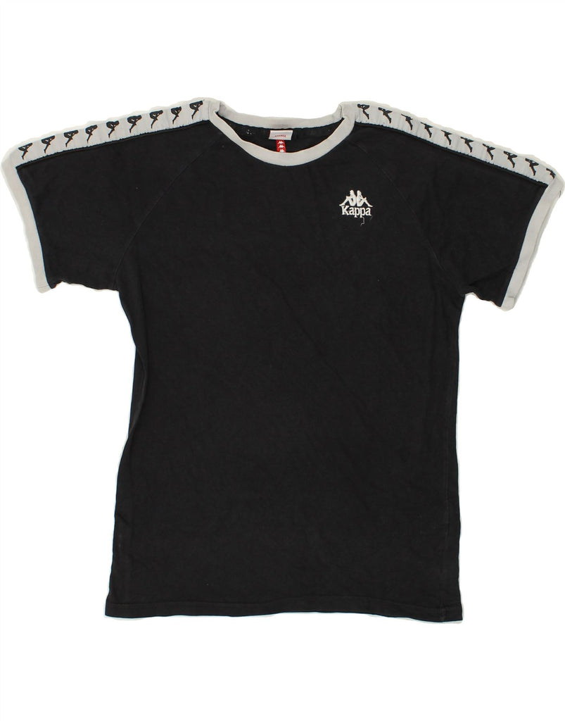 KAPPA Mens Graphic T-Shirt Top Small Black | Vintage Kappa | Thrift | Second-Hand Kappa | Used Clothing | Messina Hembry 