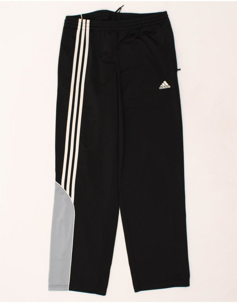 ADIDAS Mens Tracksuit Trousers UK 40/42 Medium Black Colourblock Polyester | Vintage Adidas | Thrift | Second-Hand Adidas | Used Clothing | Messina Hembry 