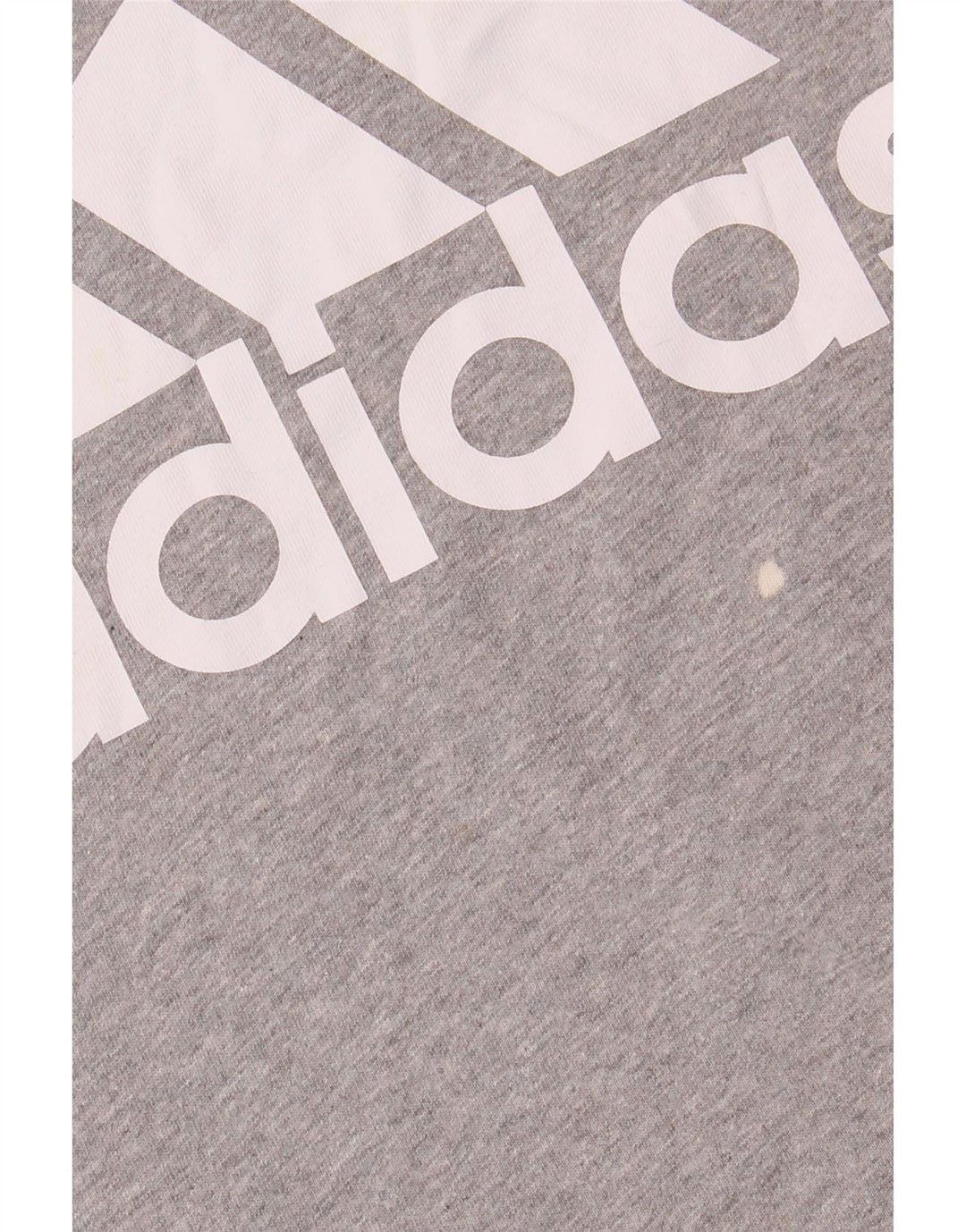Adidas Womens Graphic T-Shirt Top UK 12 Medium Grey Cotton