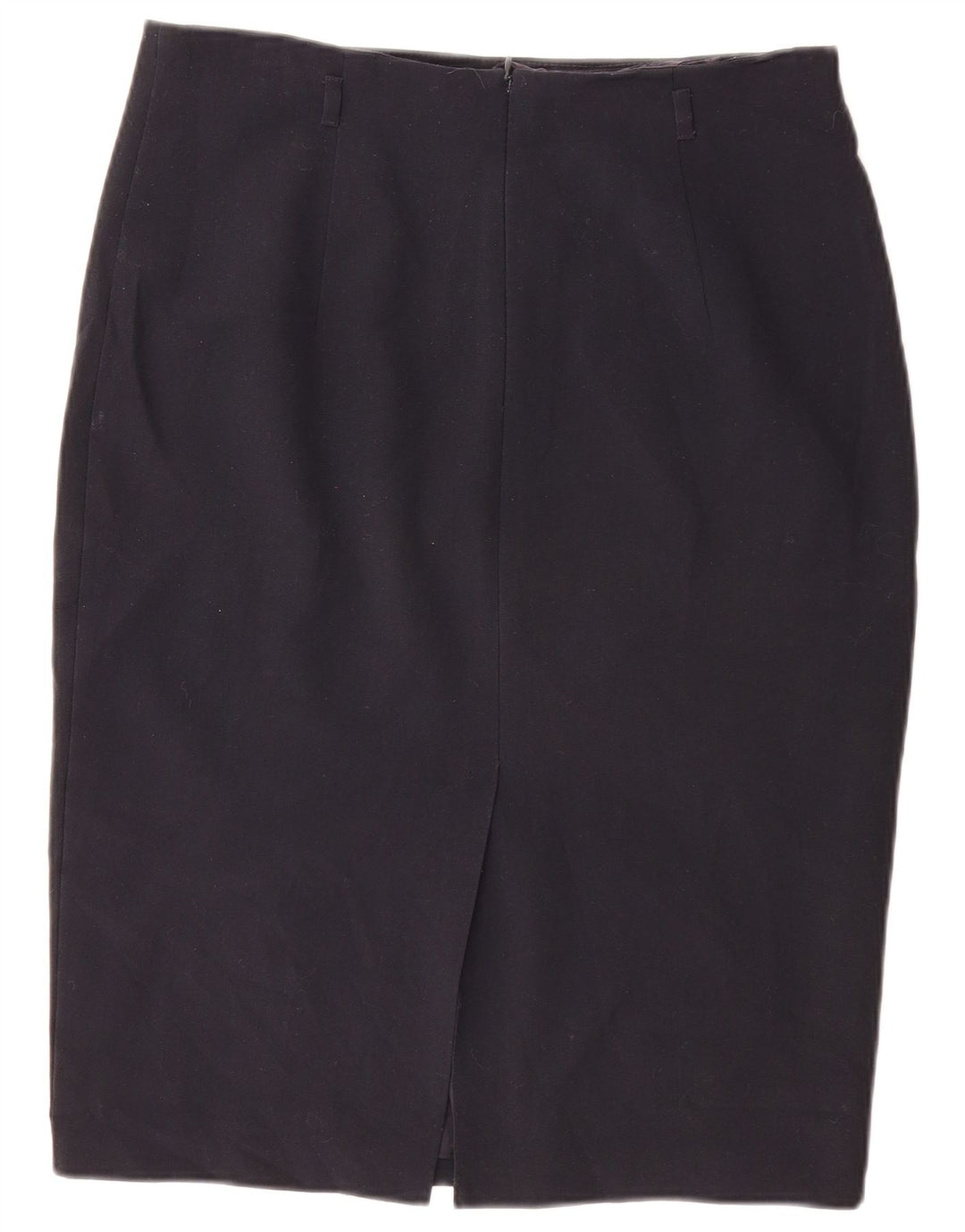 Marks & Spencer Womens Pencil Skirt UK 14 Large W32 Navy Blue Polyester