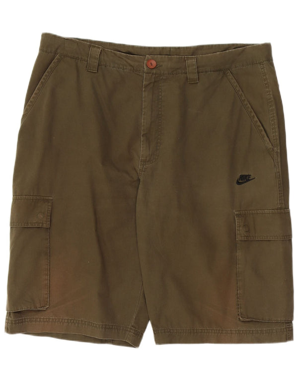 Nike Mens Cargo Shorts XL W38 Khaki Cotton
