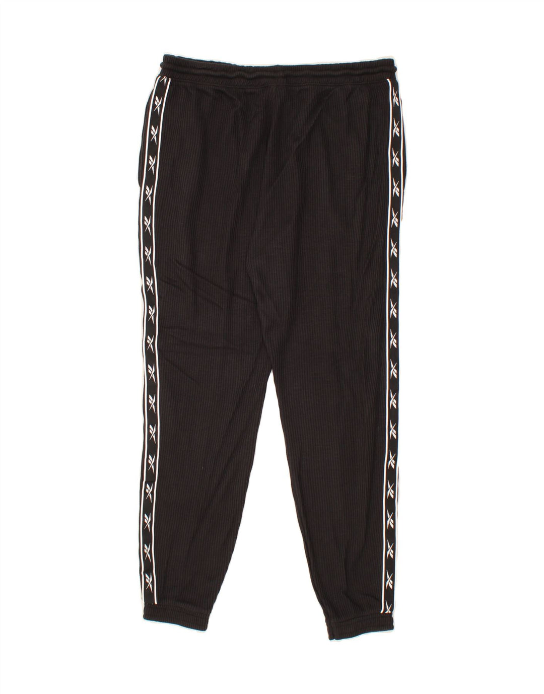 REEBOK Mens Graphic Tracksuit Trousers Joggers Large Grey Cotton Vintage Reebok and Second-Hand Reebok from Messina Hembry 