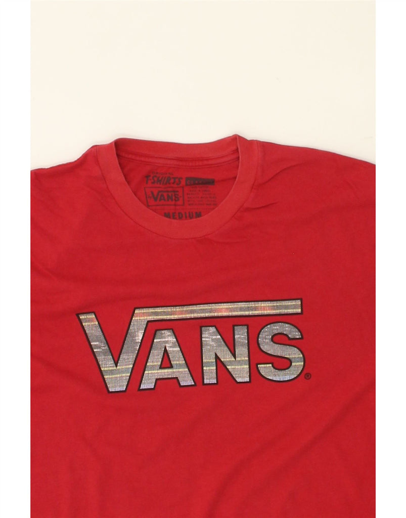 VANS Mens Classic Graphic T-Shirt Top Medium Red Cotton | Vintage Vans | Thrift | Second-Hand Vans | Used Clothing | Messina Hembry 