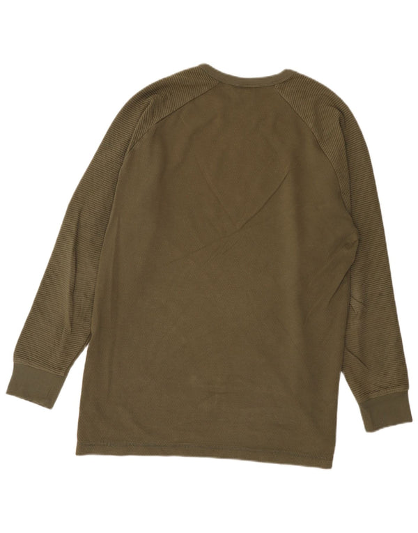 G-Star Mens Top Long Sleeve Large Khaki Cotton