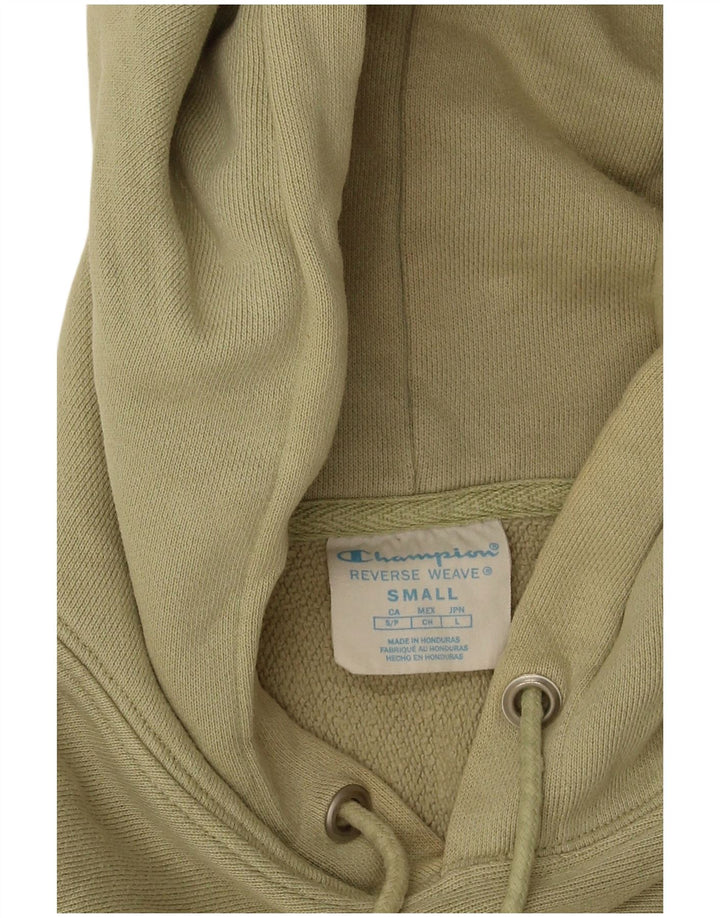 Champion Mens Hoodie Jumper Small Green Cotton