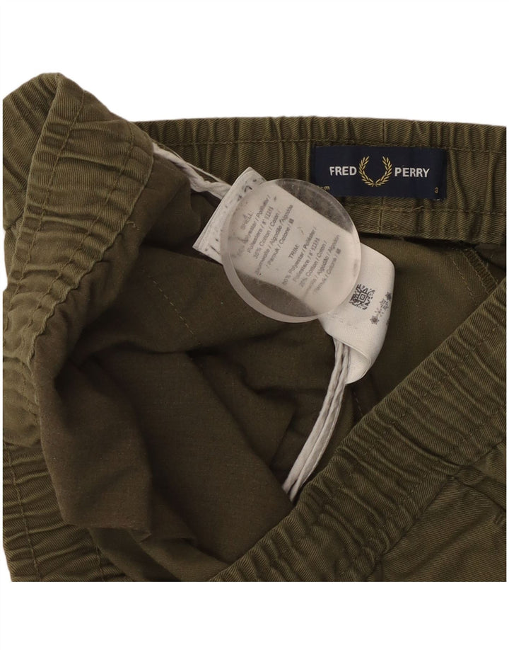 Fred Perry Mens Sport Shorts Large Green Polyester