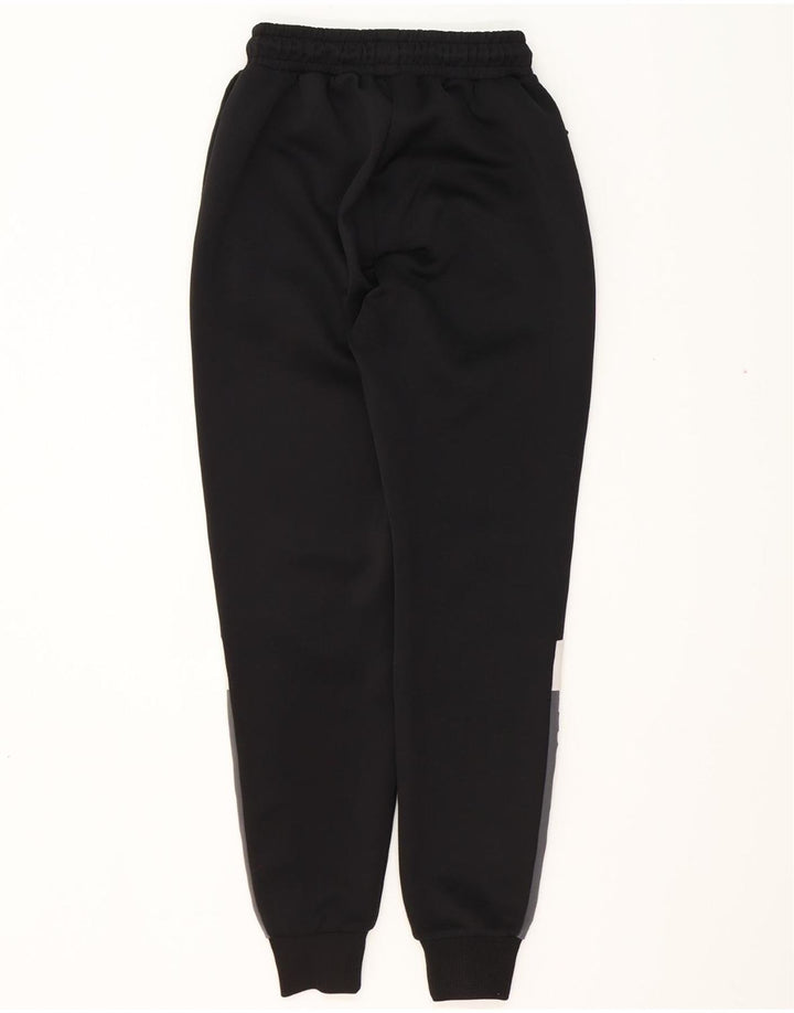 MCKENZIE Mens Graphic Tracksuit Trousers Joggers Small Black Colourblock