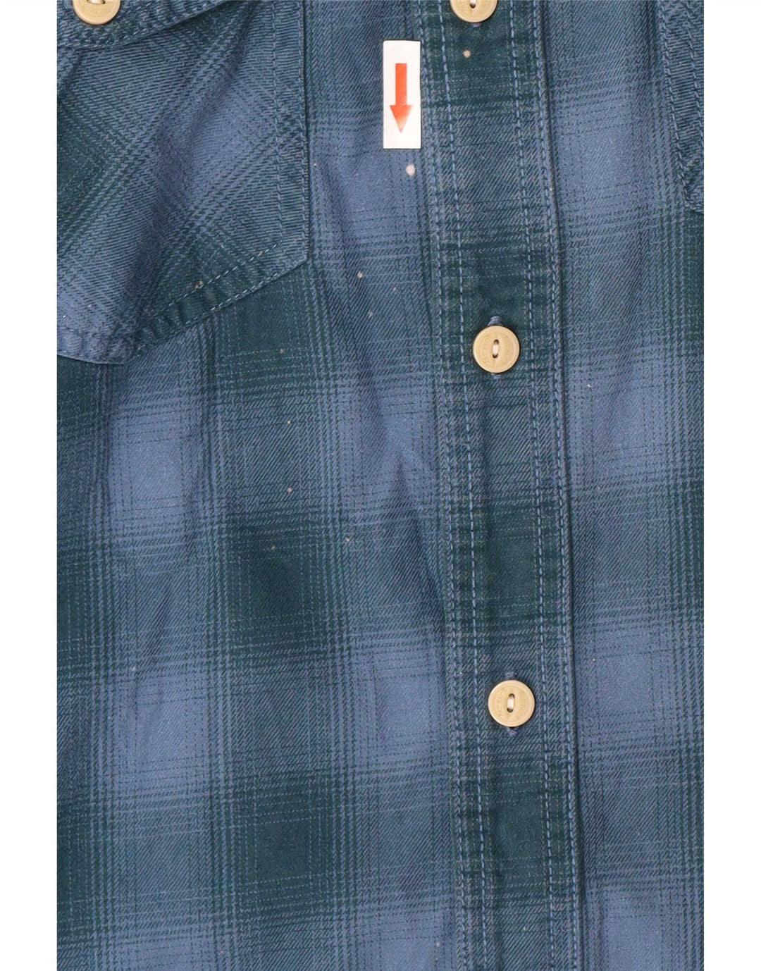 Fat Face Mens Classic Fit Flannel Shirt Large Blue Check Cotton
