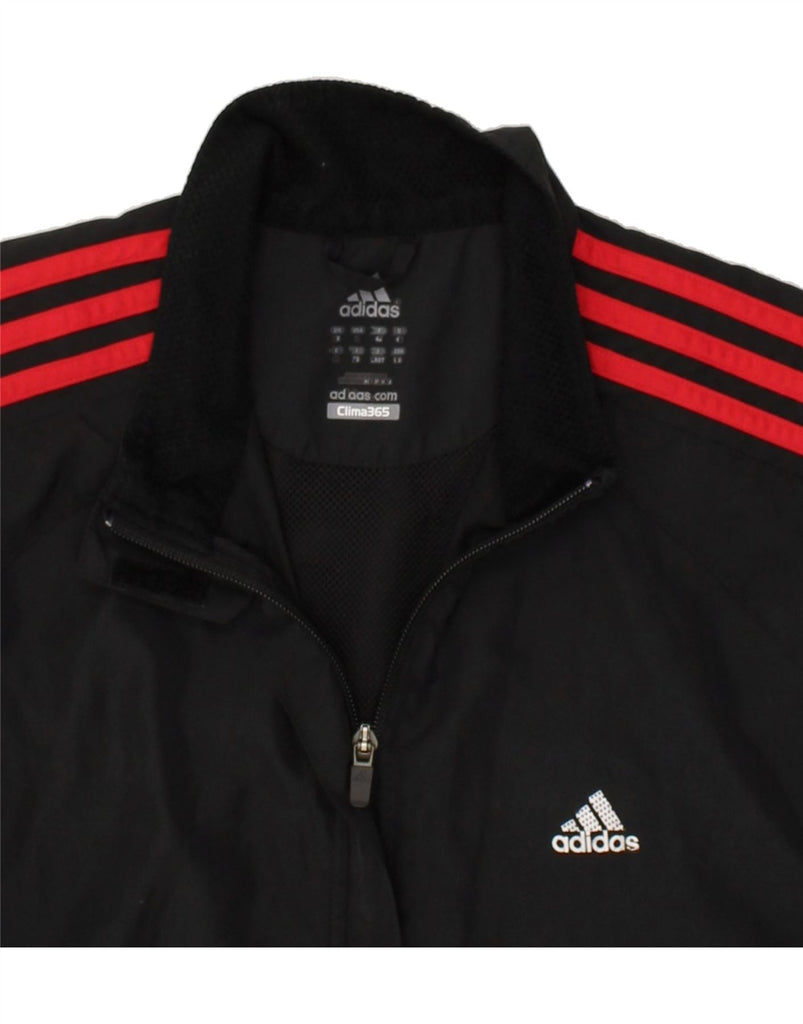 ADIDAS Womens Clima 365 Oversized Tracksuit Top Jacket UK 8 Small  Black | Vintage Adidas | Thrift | Second-Hand Adidas | Used Clothing | Messina Hembry 