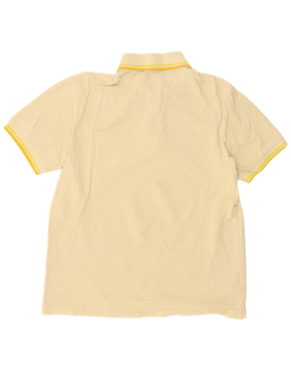 Fred Perry Mens Polo Shirt Medium Yellow Cotton