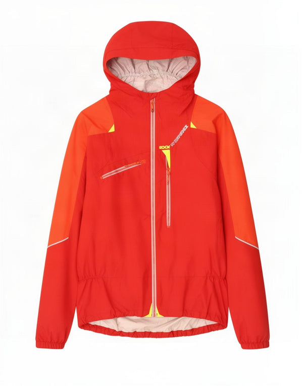 Rock Experience Mens Hooded Rain Jacket UK 40 Large Red Colourblock