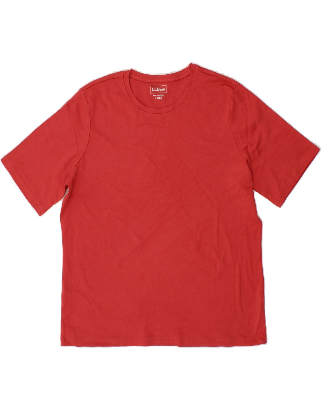 L.L.BEAN Womens T-Shirt Top UK 16 Large Red Vintage L.L.Bean and Second-Hand L.L.Bean from Messina Hembry 