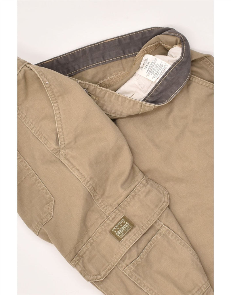 WRANGLER Mens Straight Cargo Trousers W38 L32 Beige Cotton | Vintage Wrangler | Thrift | Second-Hand Wrangler | Used Clothing | Messina Hembry 