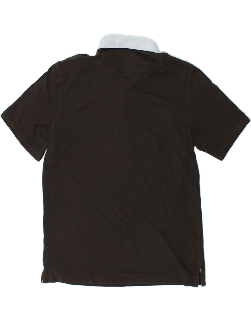 MASSIMO DUTTI Mens Polo Shirt Large Black Cotton | Vintage Massimo Dutti | Thrift | Second-Hand Massimo Dutti | Used Clothing | Messina Hembry 