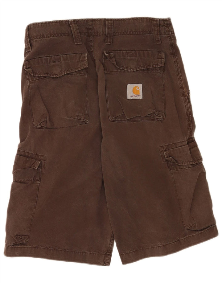 Carhartt Mens Cargo Bermuda Shorts W30 Medium  Brown Cotton