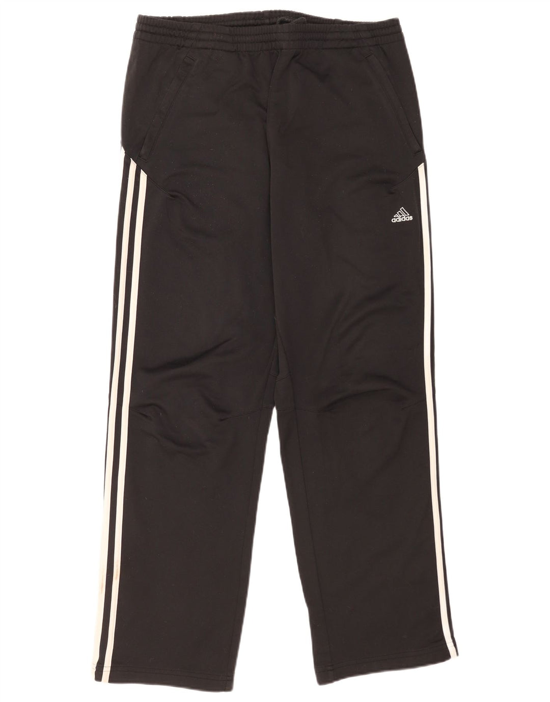 Adidas Mens Tracksuit Trousers Medium Black Polyester