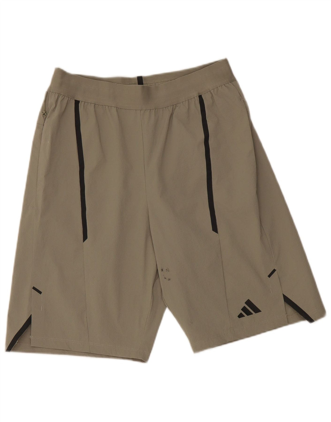 Adidas Mens Aeroready Regular Fit Sport Shorts Small Grey Nylon
