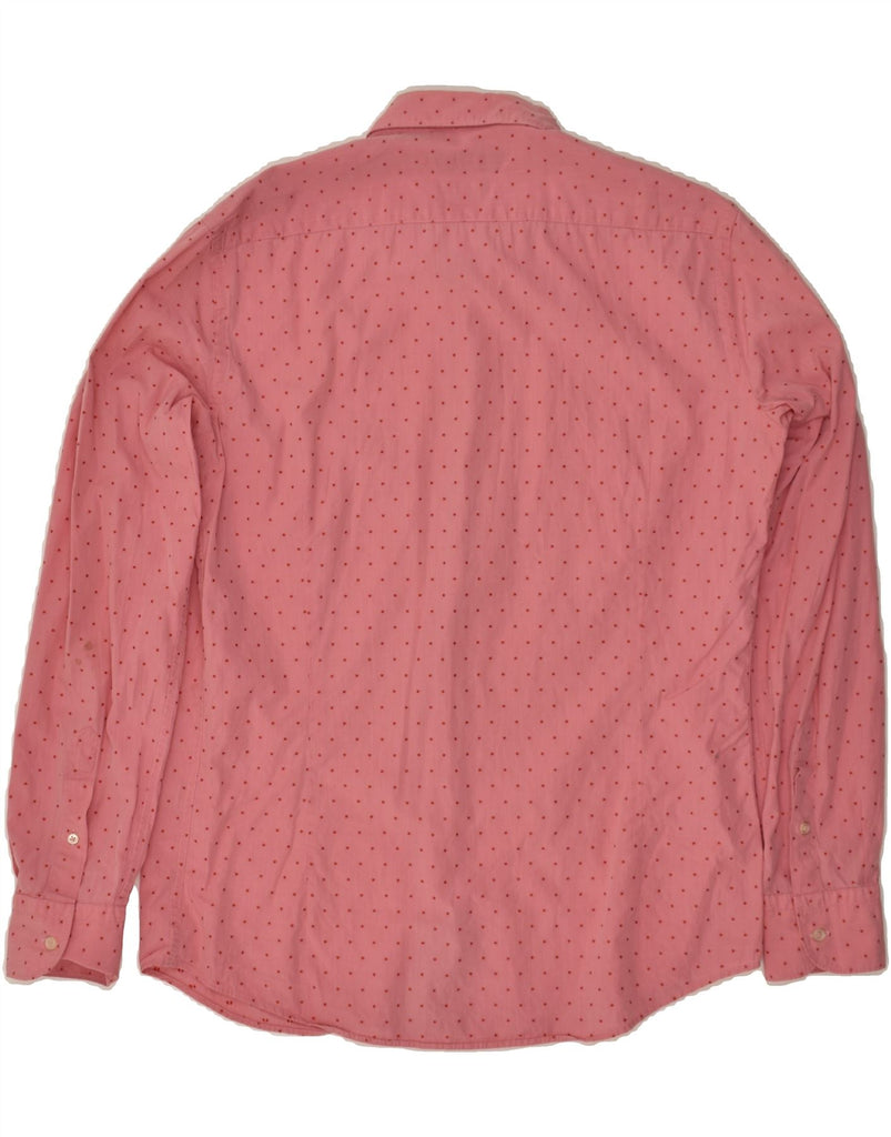 MASSIMO DUTTI Mens Shirt Medium Pink Spotted | Vintage Massimo Dutti | Thrift | Second-Hand Massimo Dutti | Used Clothing | Messina Hembry 