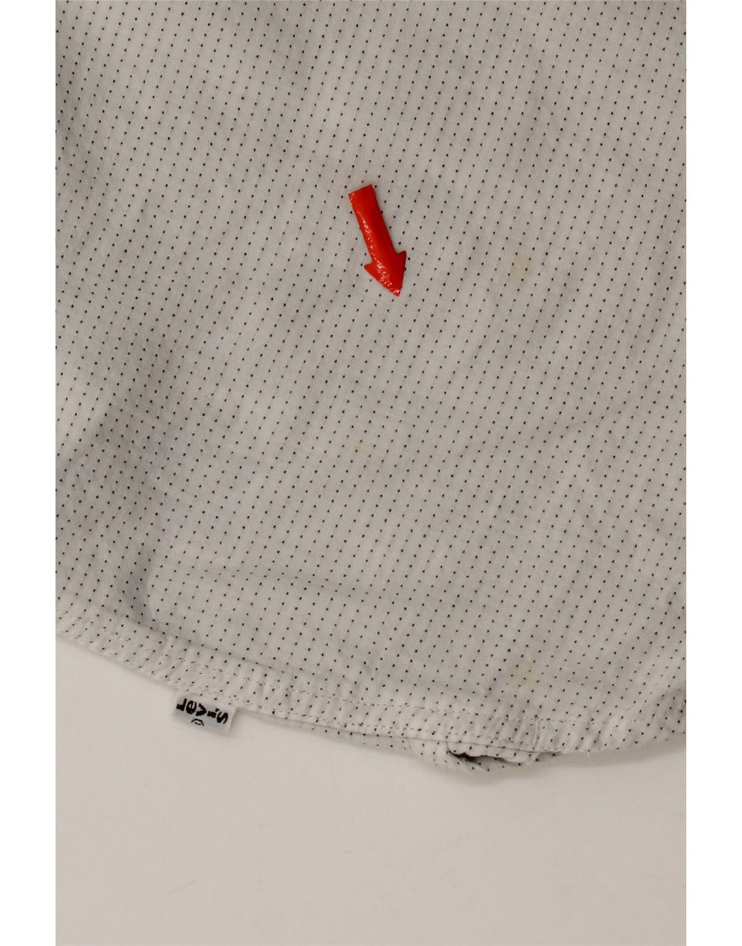 Levi's Mens Shirt Large White Spotted Cotton