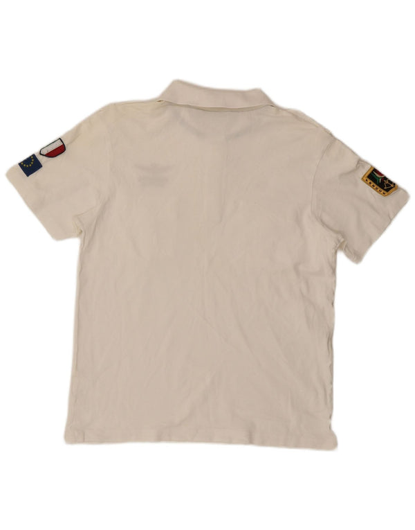 Aeronautica Militare Boys Graphic Polo Shirt 13-14 Years Large White