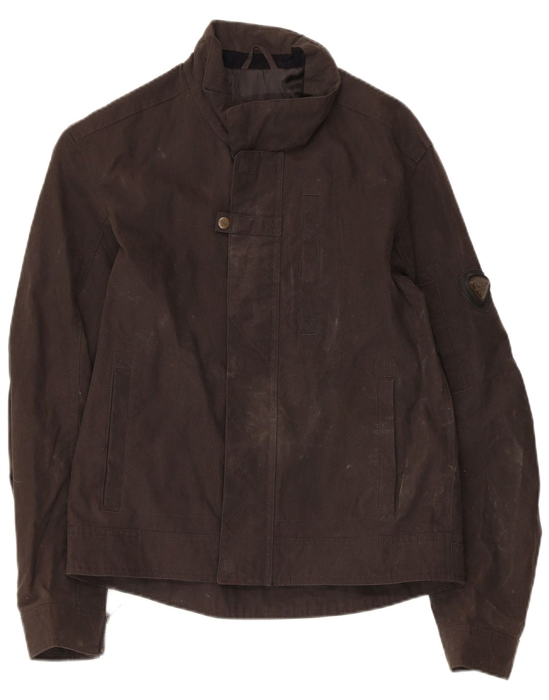 Triumph Mens Bomber Jacket UK 34 XS Brown Cotton