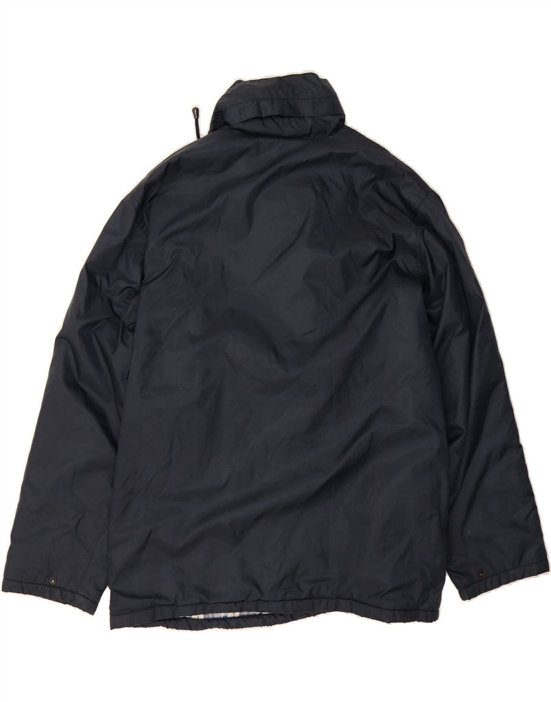 VINTAGE Mens Windbreaker Jacket UK 42 XL Navy Blue Polyamide Vintage Vintage and Second-Hand Vintage from Messina Hembry 