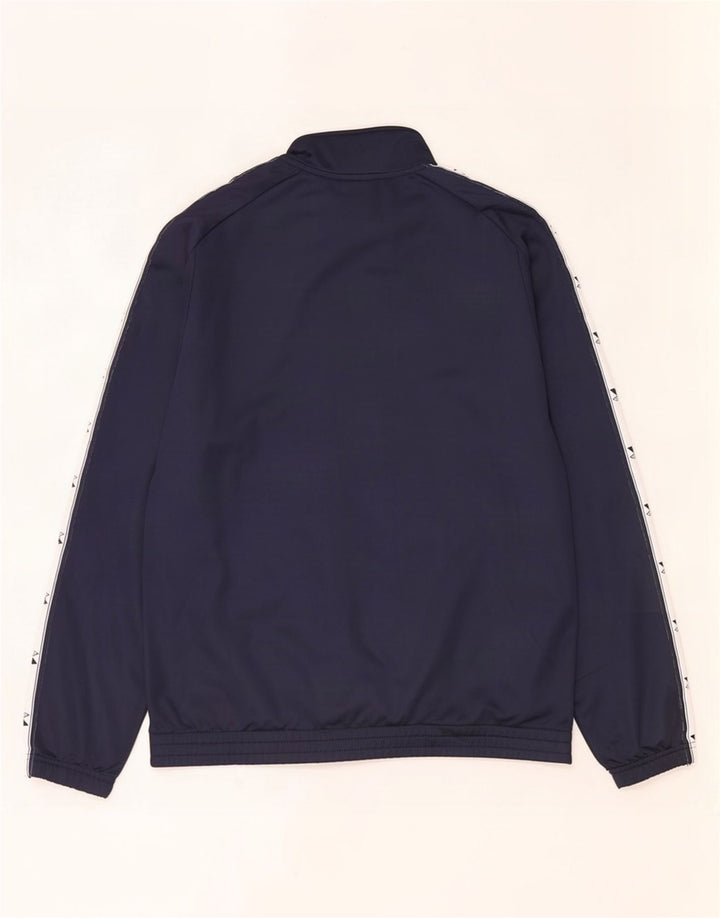 Diadora Mens Graphic Tracksuit Top Jacket Medium Navy Blue Colourblock