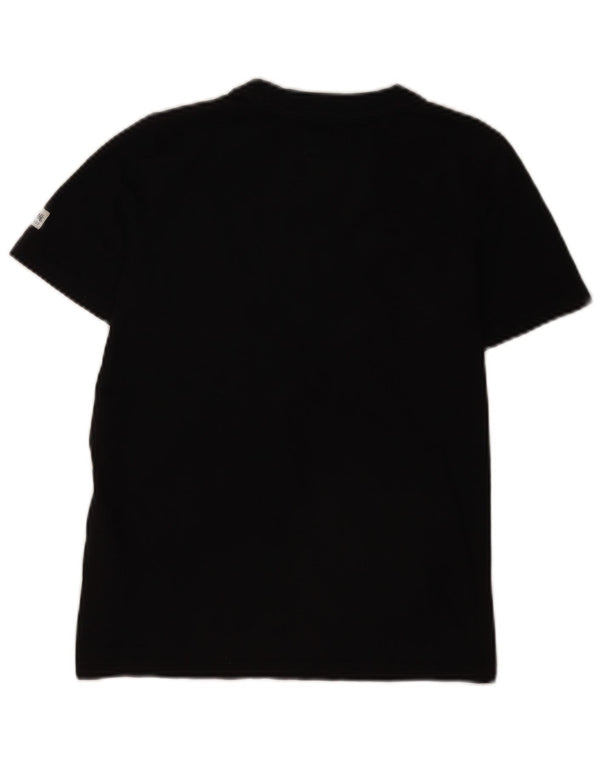 Superdry Womens Graphic T-Shirt Top UK 8 Small Black Cotton