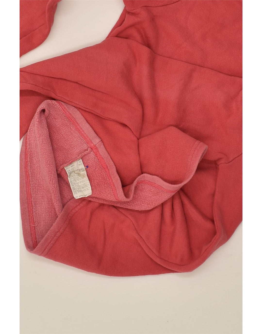BENETTON Girls Graphic Top Long Sleeve 11-12 Years XL Red Cotton | Vintage Benetton | Thrift | Second-Hand Benetton | Used Clothing | Messina Hembry 