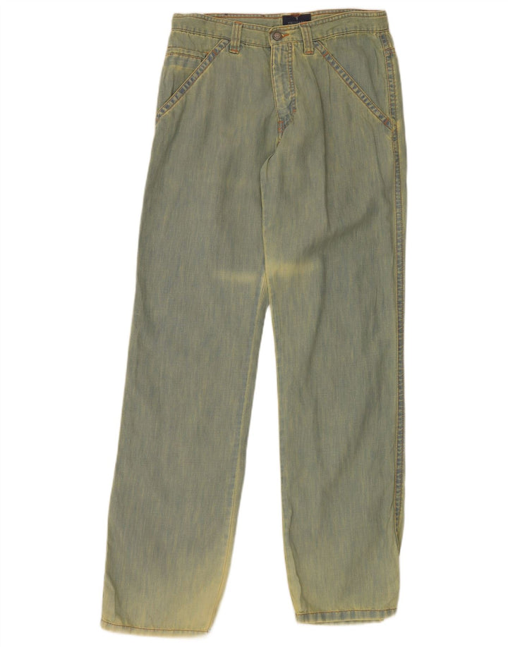 Trussardi Mens Straight Jeans W29 L34 Green Tie Dye