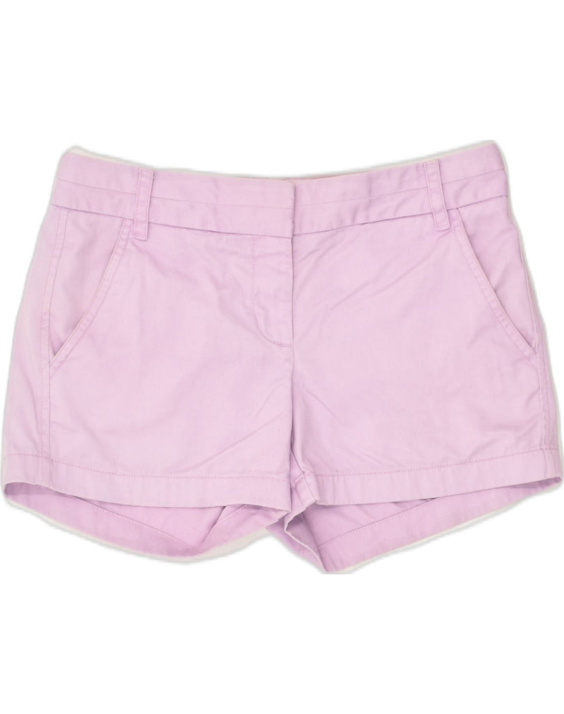 J. CREW Womens Low Waist Hot Pants US 2 XS W32 Purple Cotton | Vintage J. Crew | Thrift | Second-Hand J. Crew | Used Clothing | Messina Hembry 