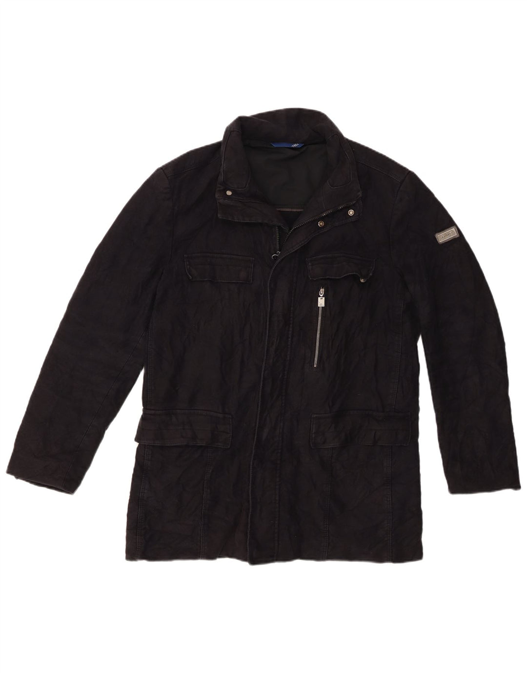 Trussardi Mens Utility Jacket IT 52 XL Black