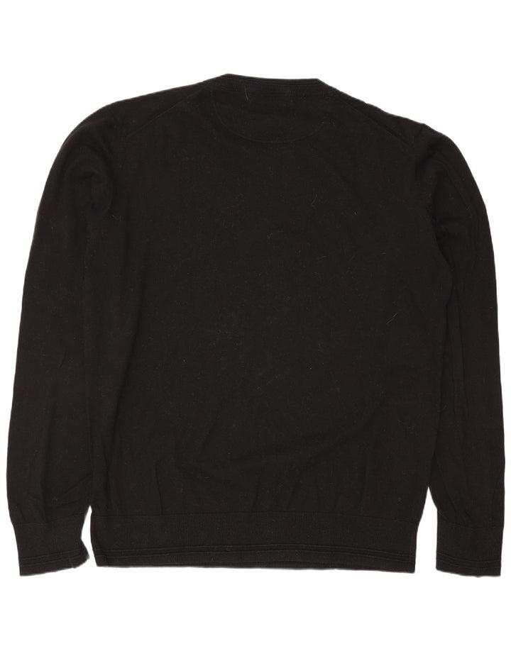 Gas Mens Crew Neck Jumper Sweater 2XL Black