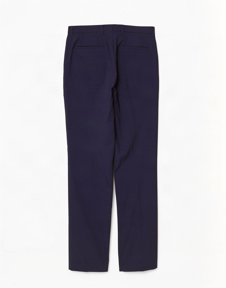Hugo Boss Mens Straight Suit Trousers W32 L31 Navy Blue