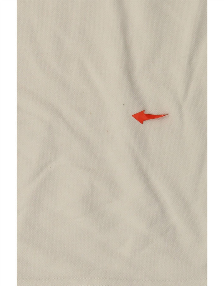 Umbro Mens Polo Shirt Medium White Cotton