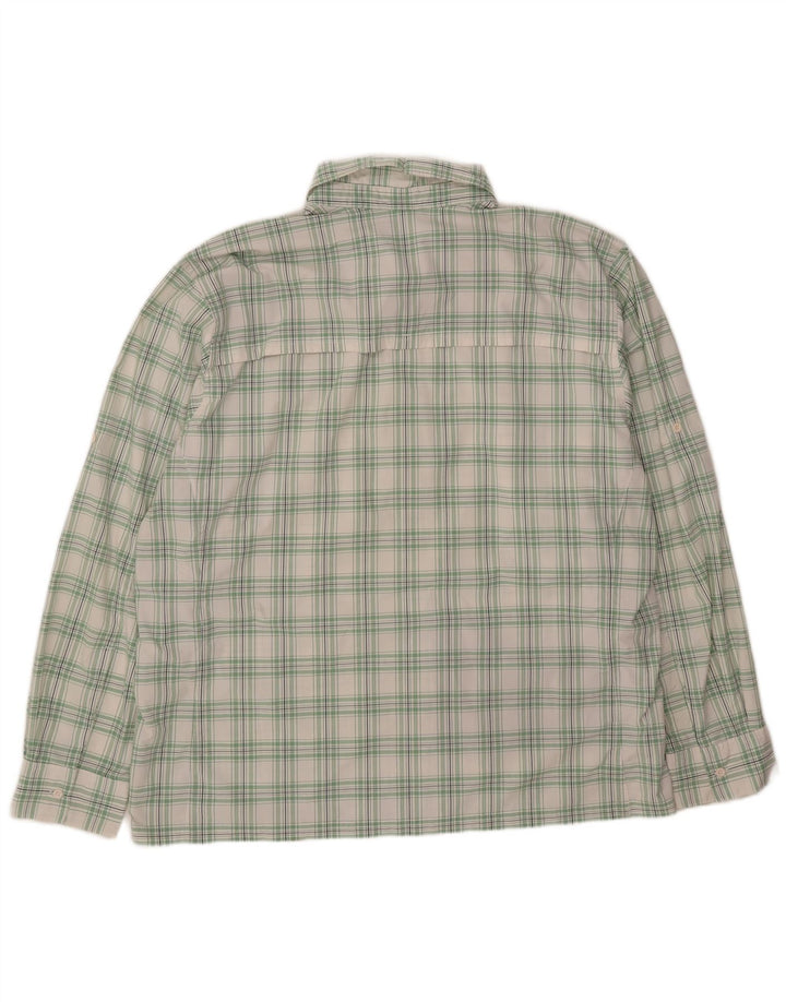 The North Face Mens Military Shirt 2XL White Check Nylon