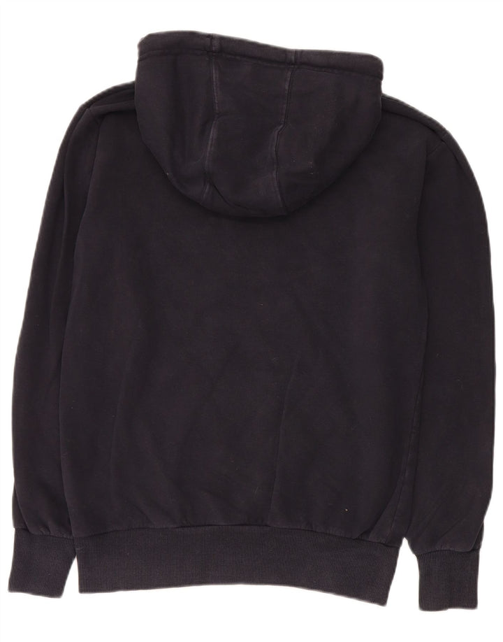 Ellesse Mens Graphic Hoodie Jumper Small Navy Blue Cotton