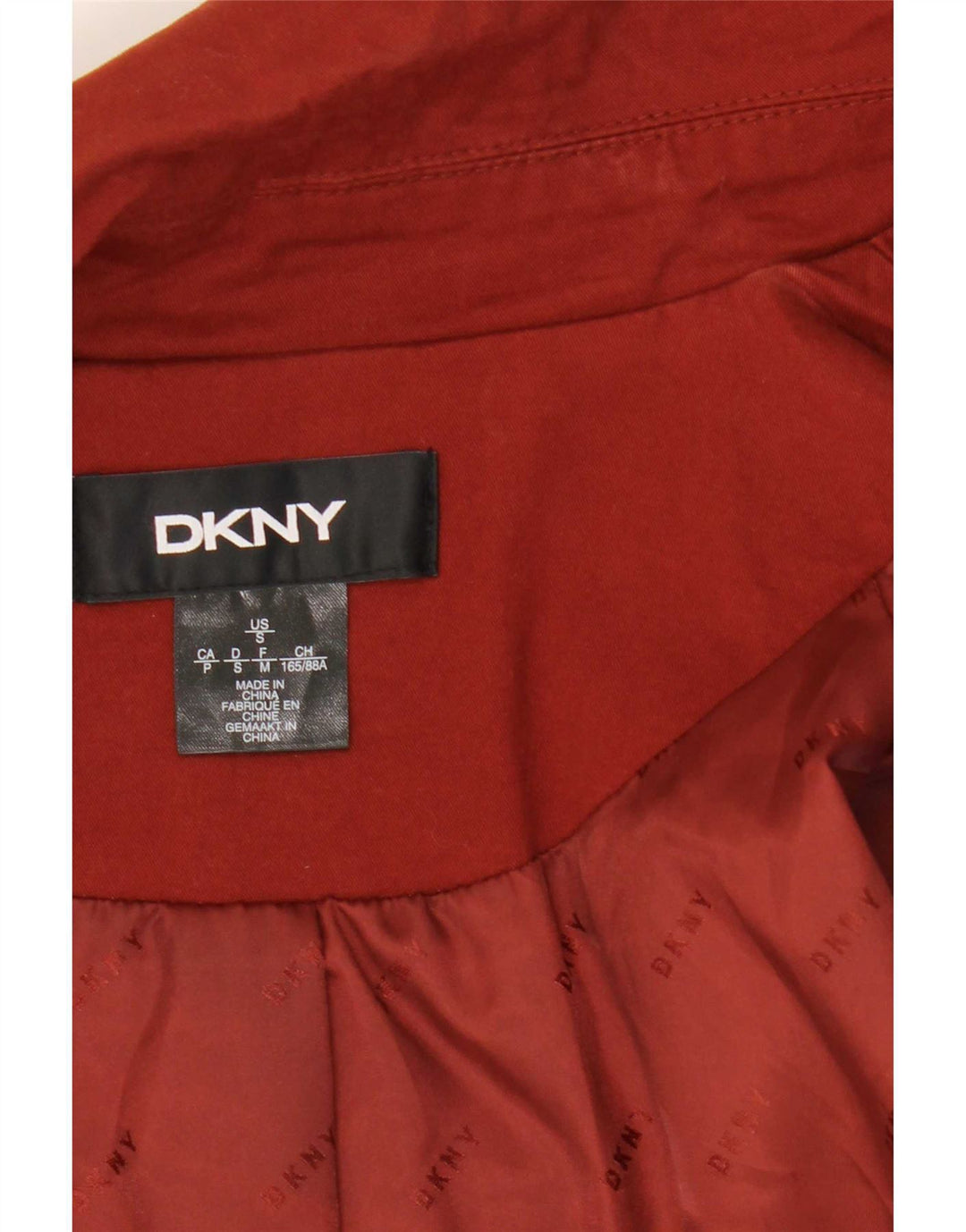 Dkny Womens Open Oversized Overcoat UK 10 Small Red