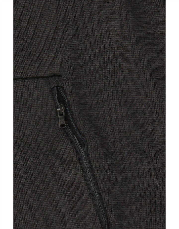 UNDER ARMOUR Mens Zip Hoodie Sweater Large Black Colourblock Polyester Vintage Under Armour and Second-Hand Under Armour from Messina Hembry 