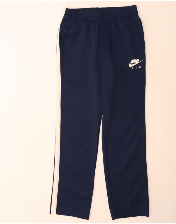 Nike Mens Tracksuit Trousers Small  Navy Blue Colourblock Polyester