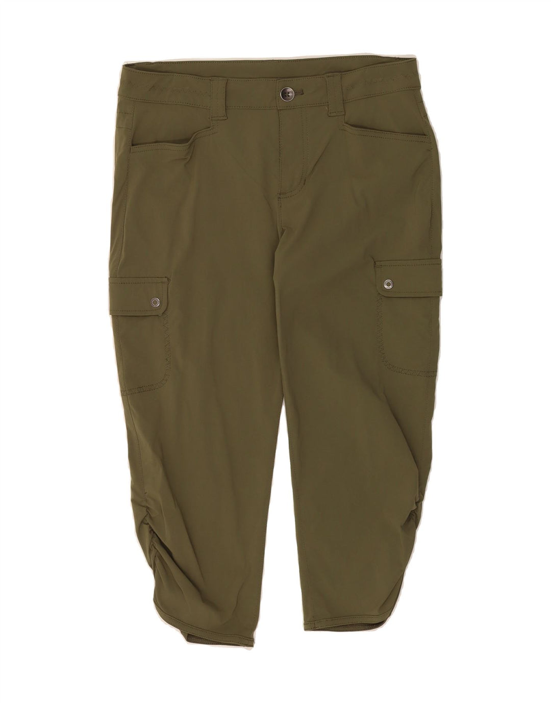 EDDIE BAUER Womens Capri Cargo Trousers US 4 Small W30 L20 Green Nylon Vintage Eddie Bauer and Second-Hand Eddie Bauer from Messina Hembry 