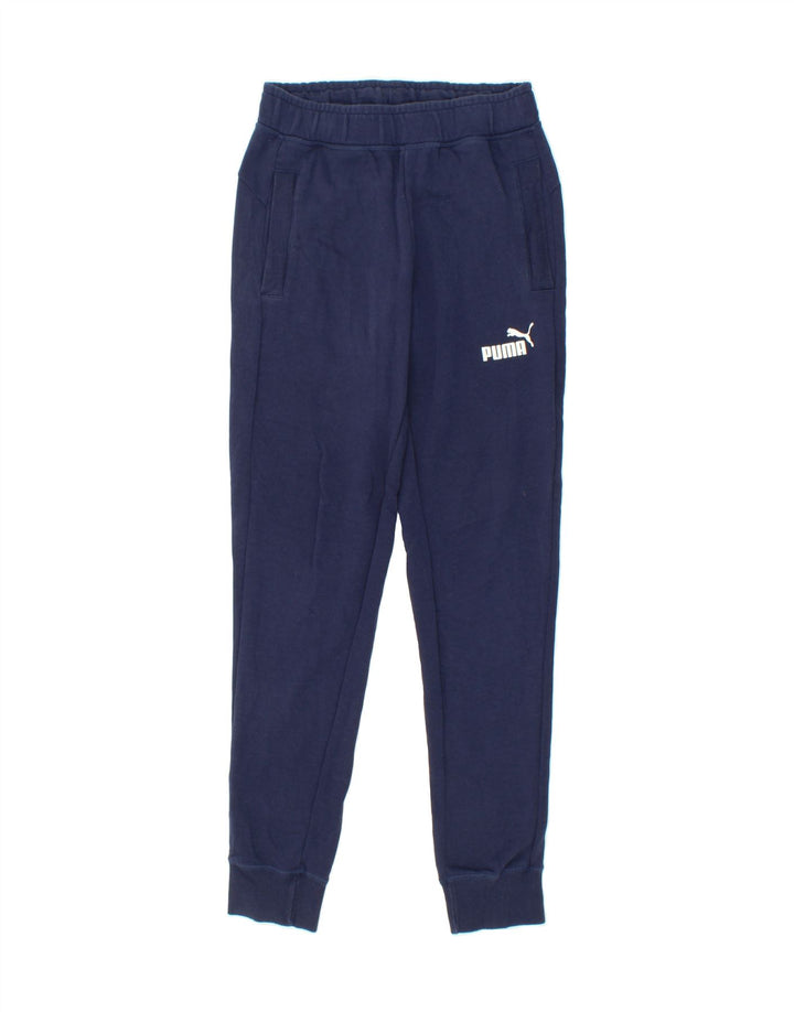PUMA Mens Tracksuit Trousers Joggers Small Navy Blue Cotton Vintage Puma and Second-Hand Puma from Messina Hembry 
