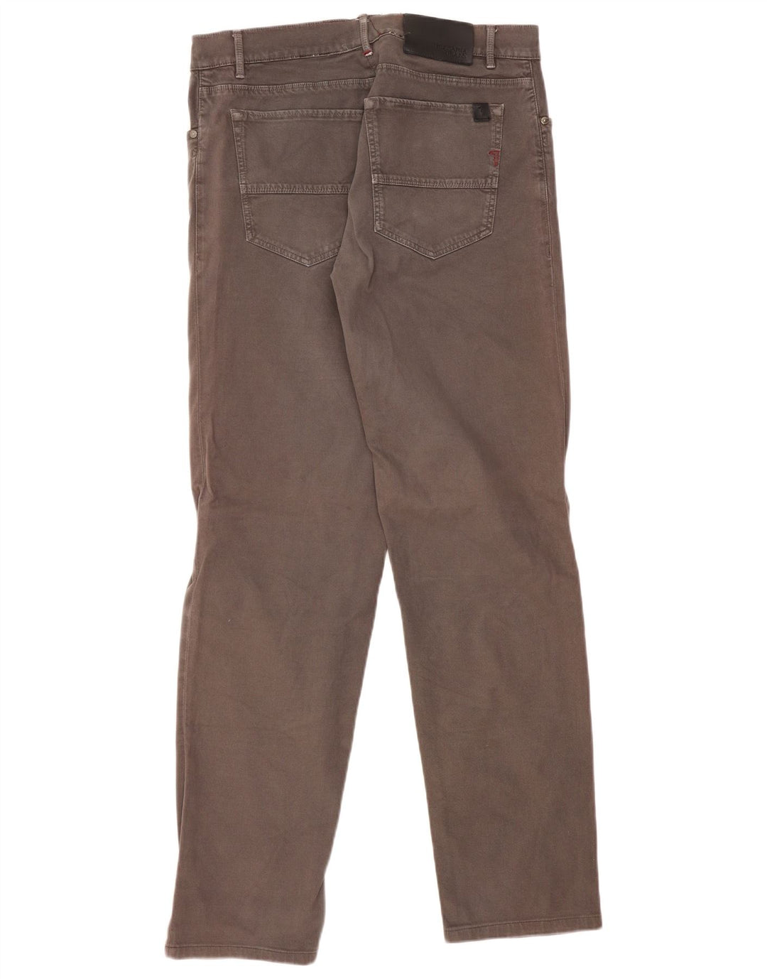 Trussardi Mens Straight Casual Trousers W36 L34 Grey