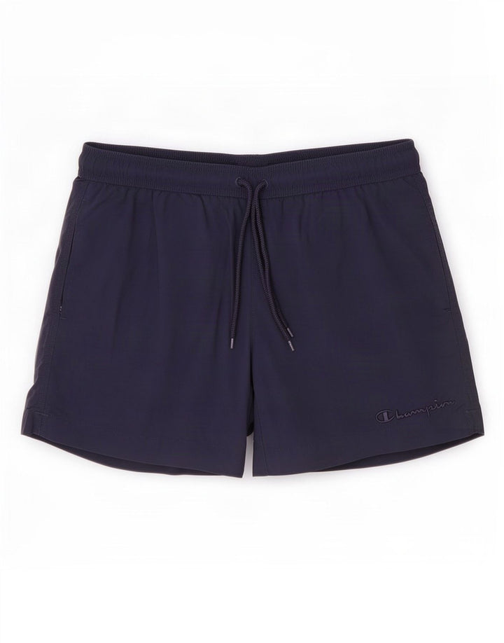 Champion Mens Swimming Shorts Medium Navy Blue Polyamide