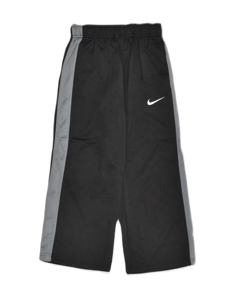 NIKE Boys Tracksuit Trousers 6-7 Years Black Polyester | Vintage Nike | Thrift | Second-Hand Nike | Used Clothing | Messina Hembry 