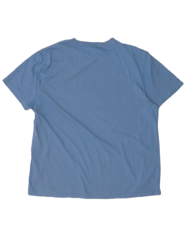 Calvin Klein Jeans Mens T-Shirt Top 2XL Blue Cotton