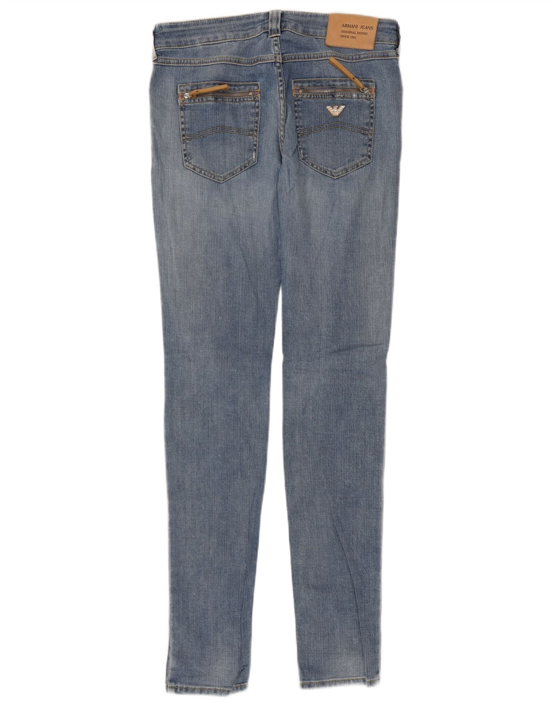 Armani Womens Skinny Jeans W27 L34 Blue Cotton