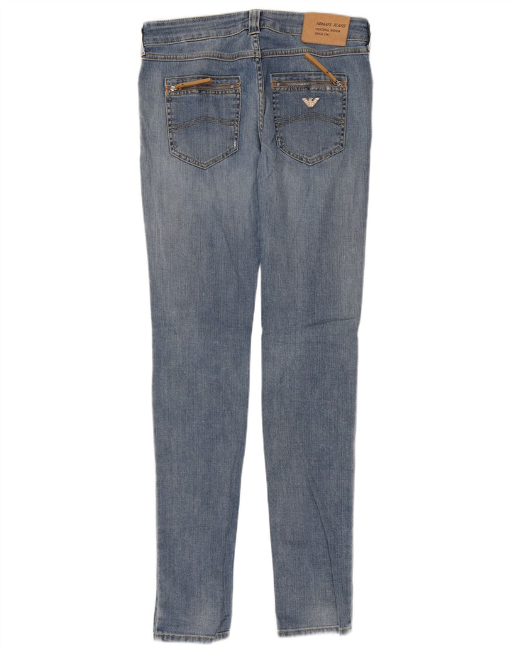 Armani Womens Skinny Jeans W27 L34 Blue Cotton